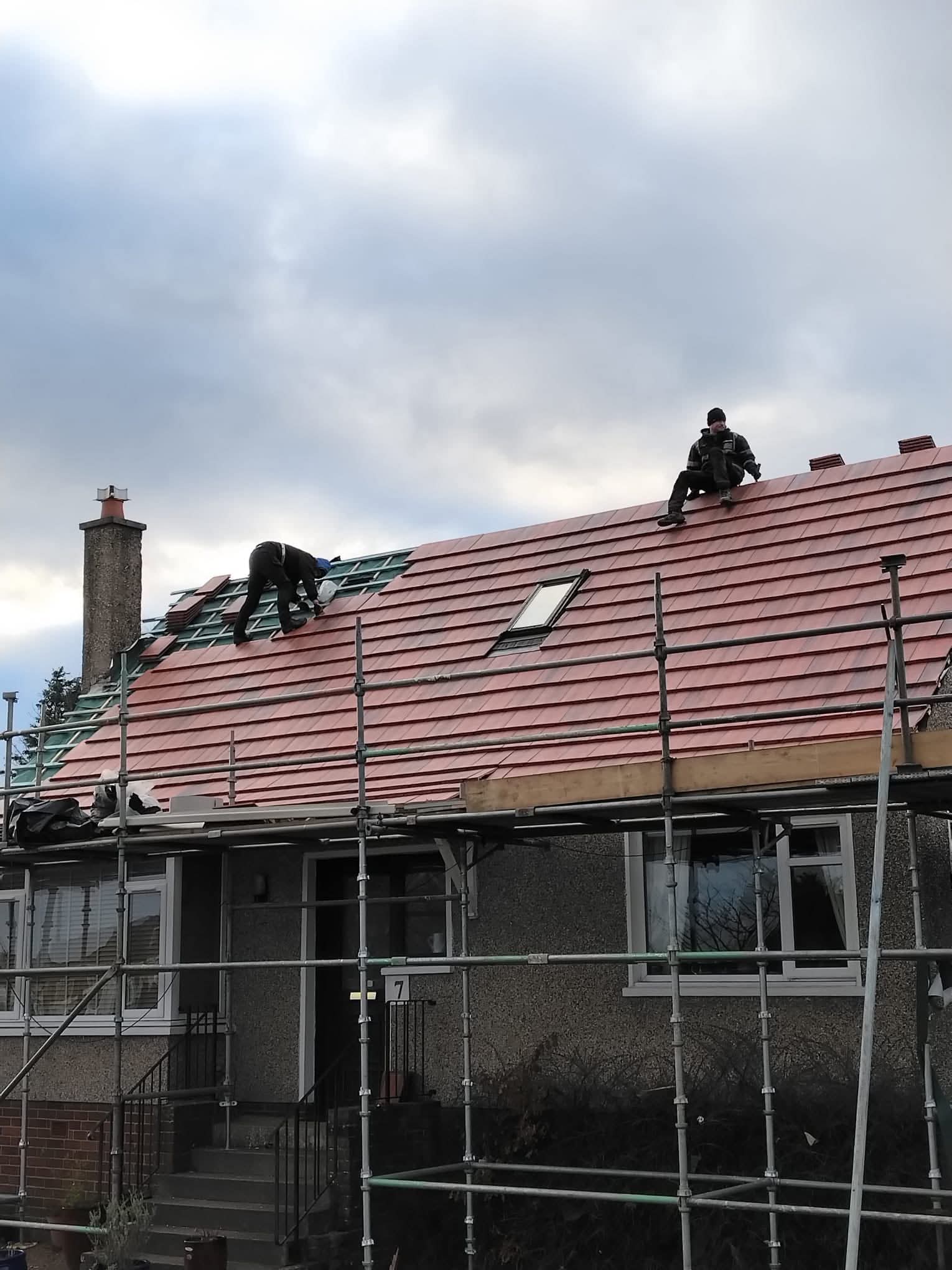 Full New Roof - During